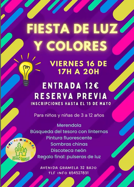 fiesta de luz y colores